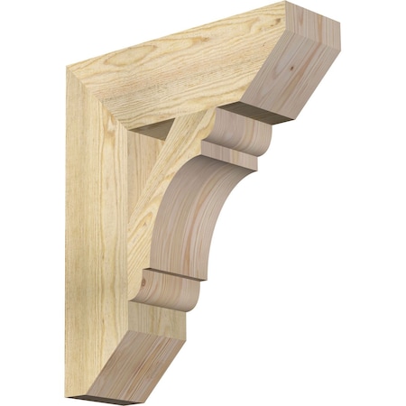 Ekena Millwork Olympic Slat Rough Sawn Bracket, Douglas Fir, 6"W x 20"D x 24"H BKT06X20X24OLY06RDF